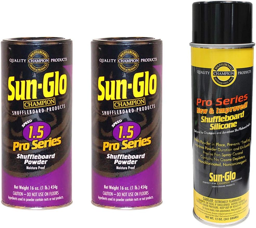 Sun-Glo 2 Cans #1.5 Pro-Series Wax & 1 Can of Silicone Spray