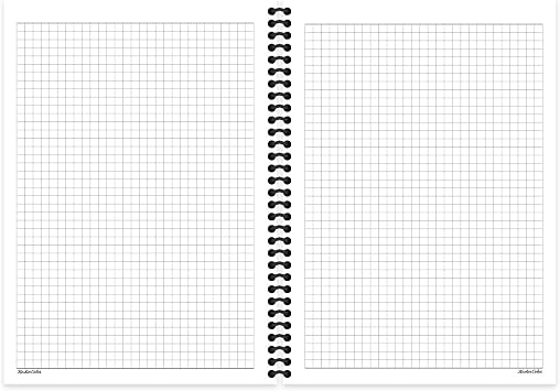 100 Yaprak Kareli Sert Kapak Defter, Karizma, 17x24cm