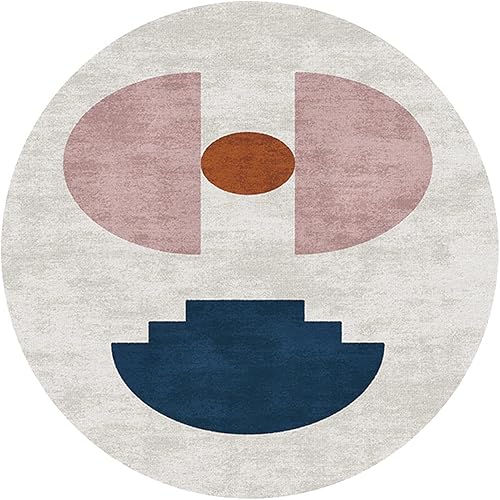 ZZBBZZ-YJ Creativity - Alfombras redondas de 31.5 in, 39.4 in, 47.2 in, 55.1 in, 63.0 in, 78.7 in, alfombra circular para sala de estar, dormitorio,
