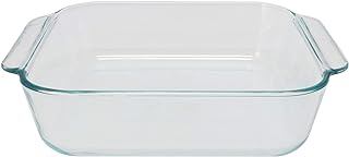 222 Square Clear Glass Baking Dish Made in the USA