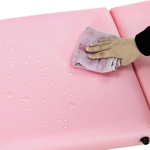 Miniatura 9 de Artechworks Mesa de masaje, cama de masaje, 2 camas plegables y portátiles para extensiones de pestañas, mesa de tatuaje de belleza, ajustable,