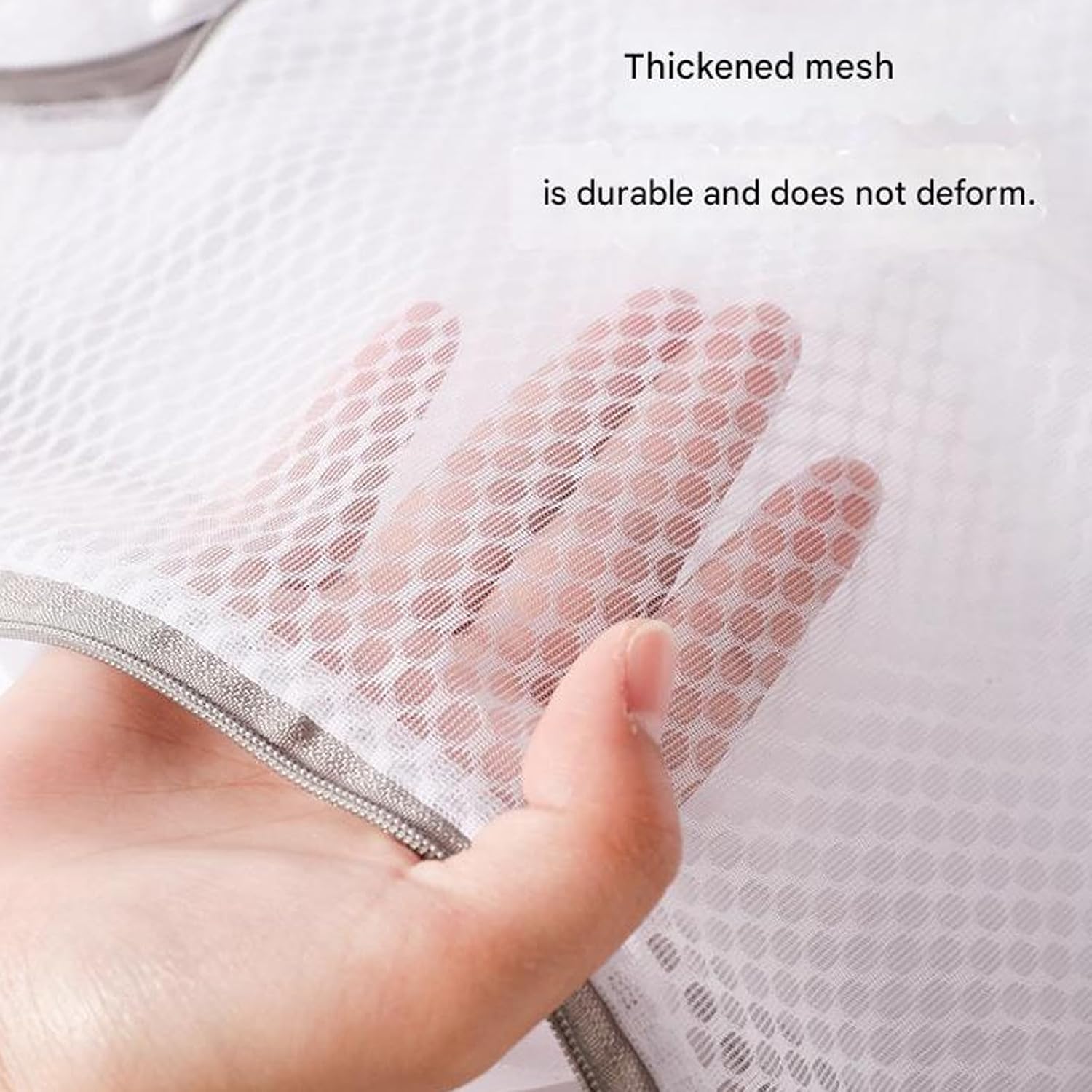 Reinforced Meshes Wash Bag with Wide Zippers Tops and Carry Handles for Travel Home Laundry Protections Portable Meshes Laundry Container
