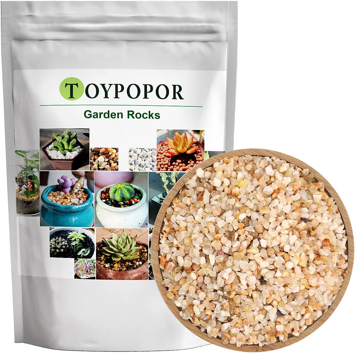 Coarse Silica Sand 2lb Succulent Rocks Stones Potting Horticultural Grit Cactus Bonsai Soil Cover Gravel Indoor Plant Pebbles Carnivorous Mix for Cacti, Vase Filler, Fairy Gardening, Top Dressing