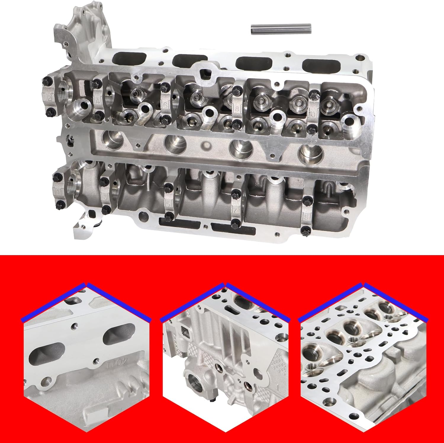 SMMS Engine Cylinder Head for Chevy Cruze Sonic Trax 4, for Buick Encore Cyl 1.4L L4, 2011-2019, Replaces OE 55573669, 55565291, 55573010