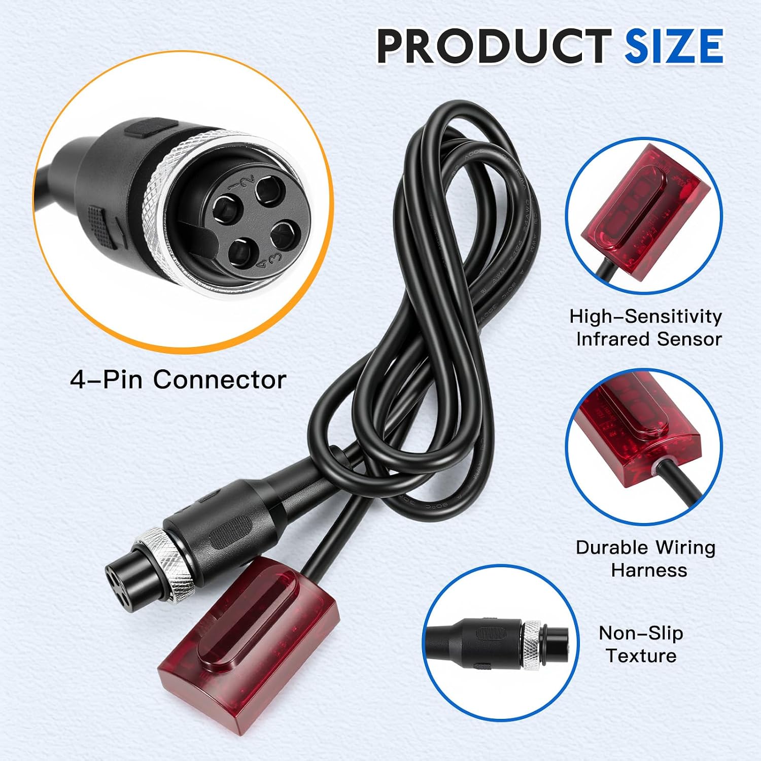 0362034 Faucet Sensor Fit for Sloan SFP-34 SF Series Electronic Faucets Manufactured Before Aug 2008, Fits SF2100 2150 2200 2250 2300 2350 2400 2450 Models, 4-Pin Infrared Sensor Repair Parts