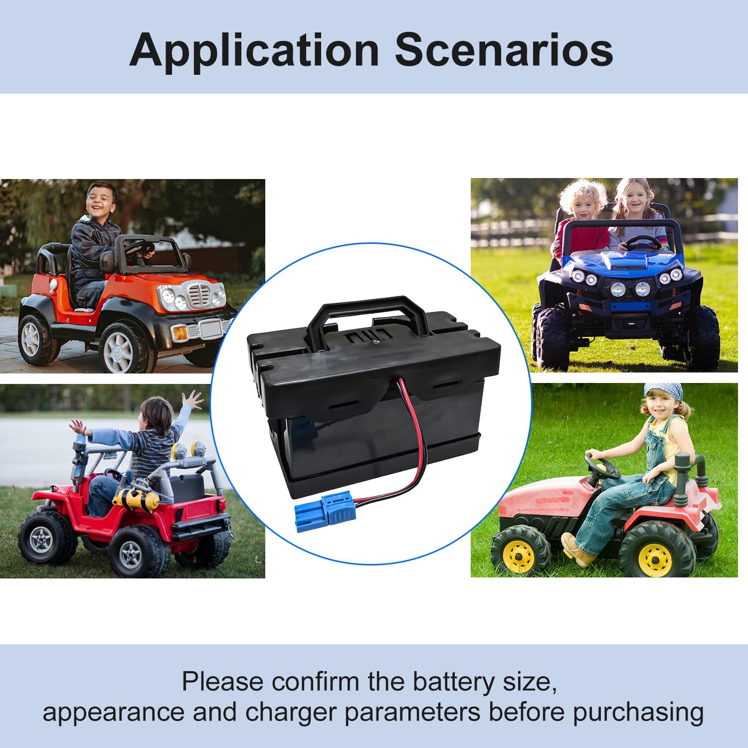 24V 7Ah Battery Replacement for Dynacraft Realtree UTV Kids Ride On Car 24 Volt Battery for Ride-on Toys, Ready to Use (Size: 9.4 * 4.2 * 3.9inches)