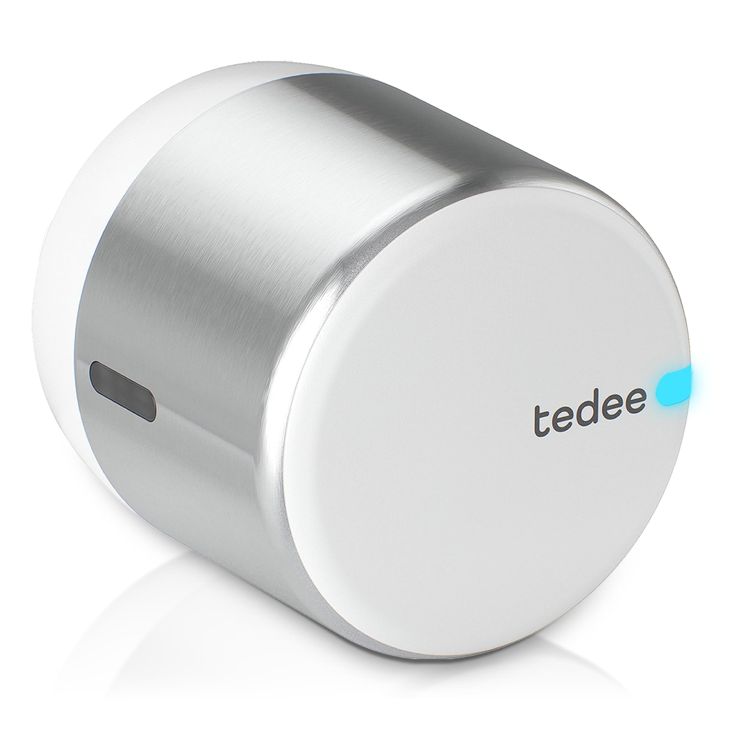 Tedee GO2 Alu Cerradura Inteligente con WiFi, Cilindro Exxo Smart, Huella Dactilar y Sensor de Puerta, Seguridad Clase 6, Acceso Remoto y Bloqueo Automático sin Llave | Alexa, Google, Apple, Matter