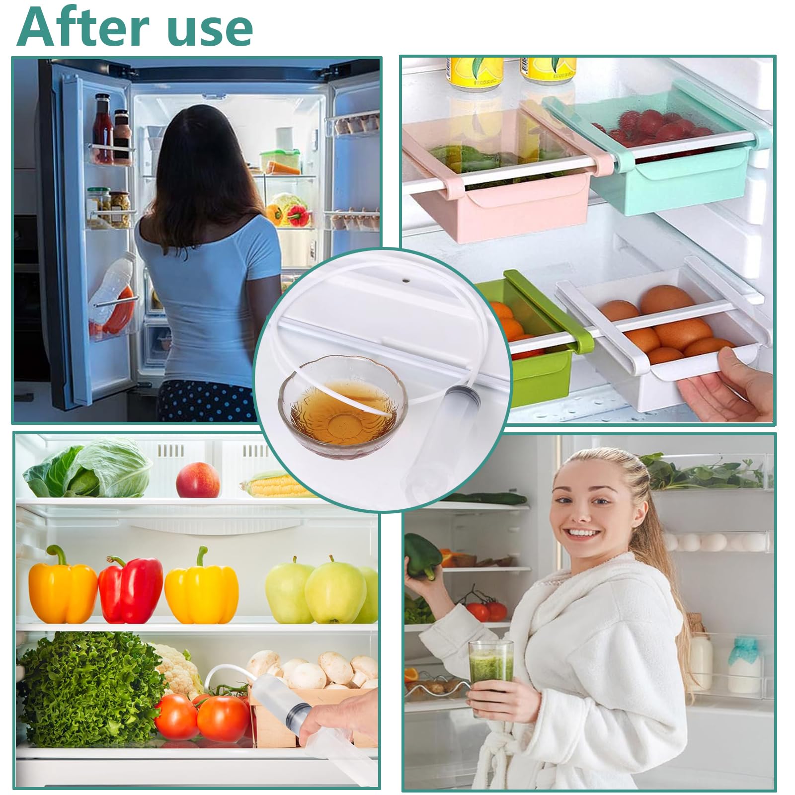 Kit Pulizia Foro Di Scarico Frigorifero - Set Con Siringa, Draga E Accessori Per Sbloccare E Igienizzare - Foto 14