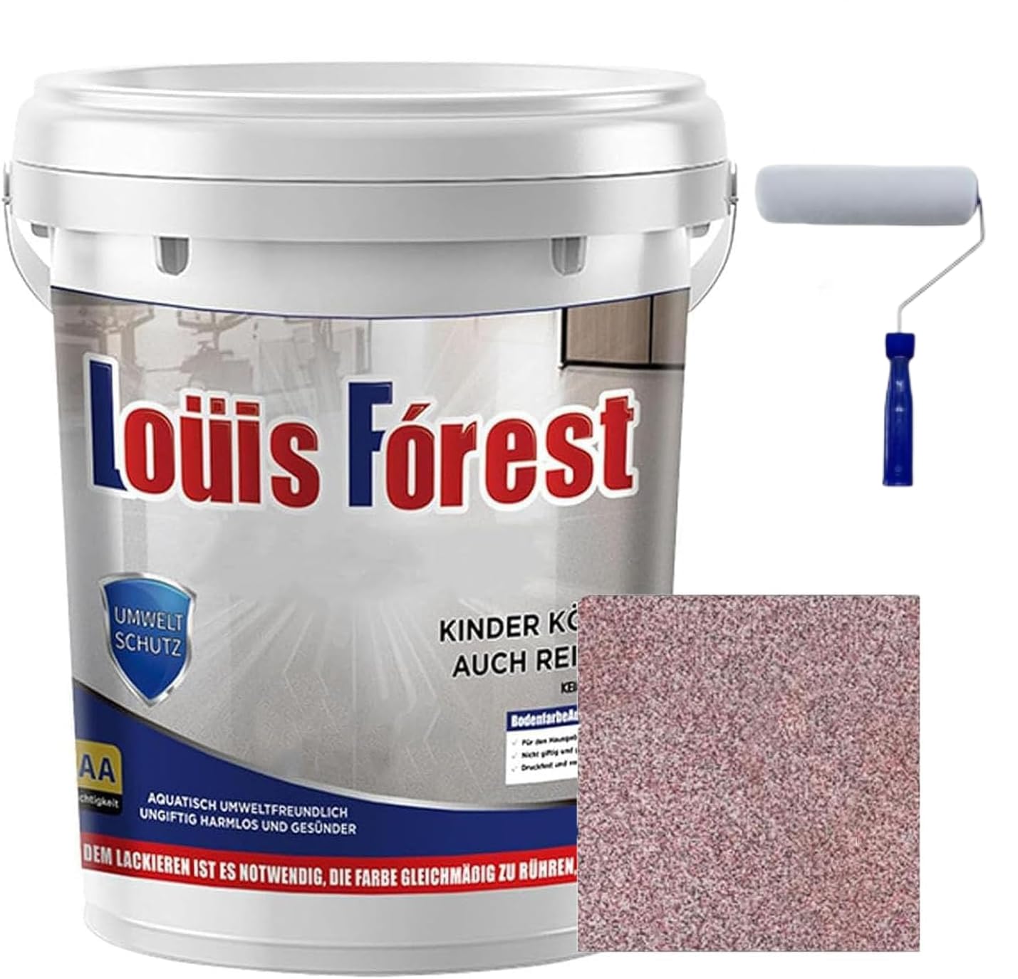 ZZLMDZ Epoxy Colored Sand Floor Paint,Louis Forest Epoxy Floor Paint,Colored Sand Self Leveling Floors Painting Garage, For Concrete, Tiles, Marble (Pink, 500g)