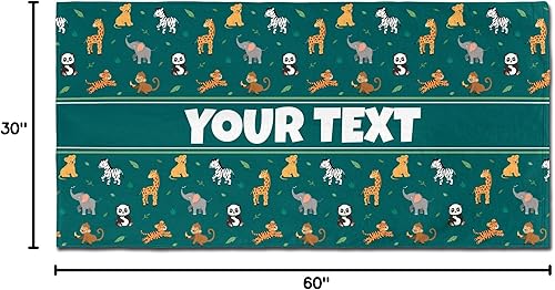 Vista 20 de Personalized Beach, Pool, Bath Towel for Kids - Robots, Custom Name/Text, Quick-Dry/Absorbent for Summer/Vacation/Children's Bathroom, Customized