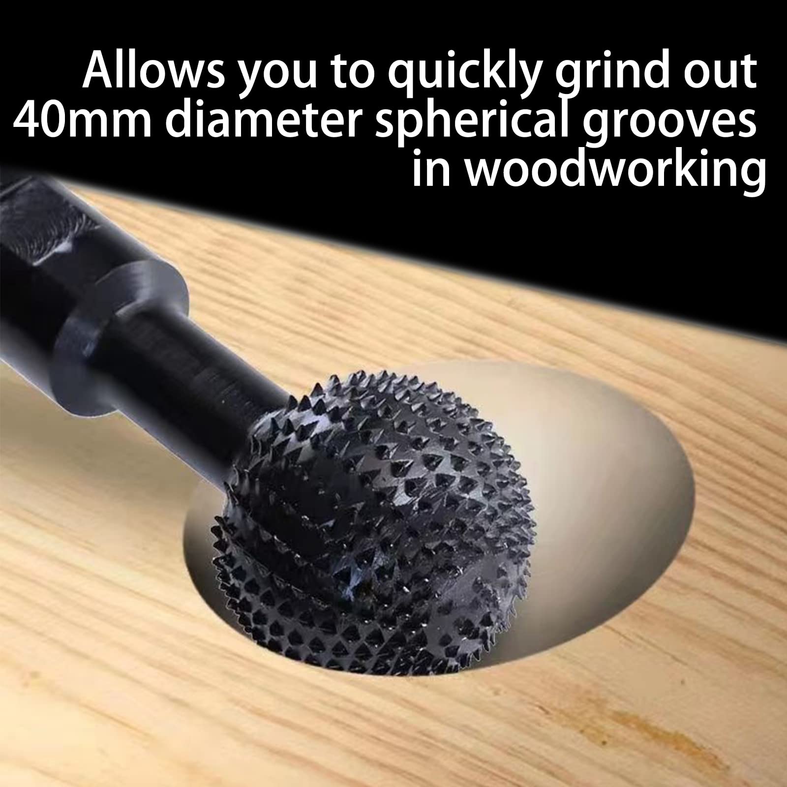 Fresa Sferica Per Smerigliatrice Angolare - Testina 14mm Per Intaglio Legno E Metallo - Foto 14