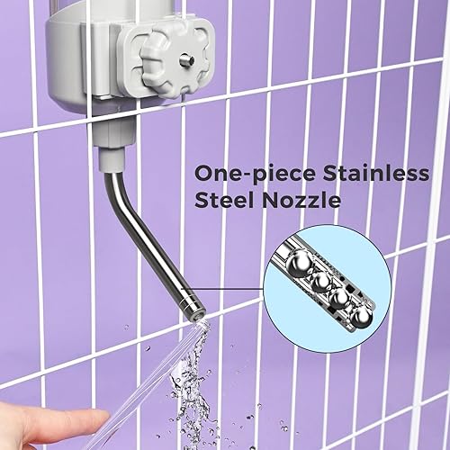 Miniatura 8 de VANNON Top Fill - Dispensador de agua para perros para jaulas, botella de agua de alimentación automática de 23 onzas para perros, gatos y conejos,