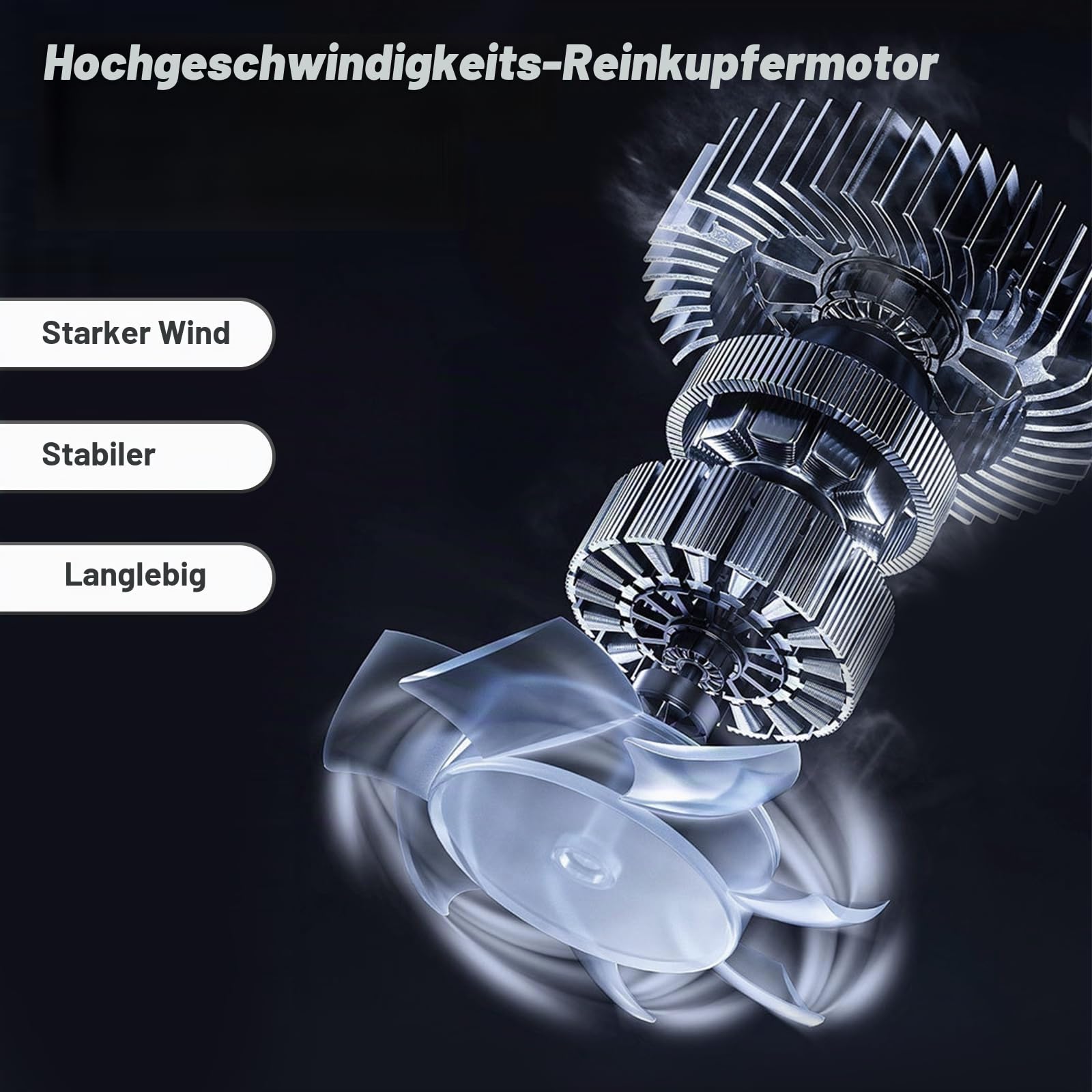 Auto Trockner Luftgebläse - Tragbarer schnurloser Autogebläse Trockner, Hochleistungs-Hand-Turbo-Auto-Lufttrockner Gebläse