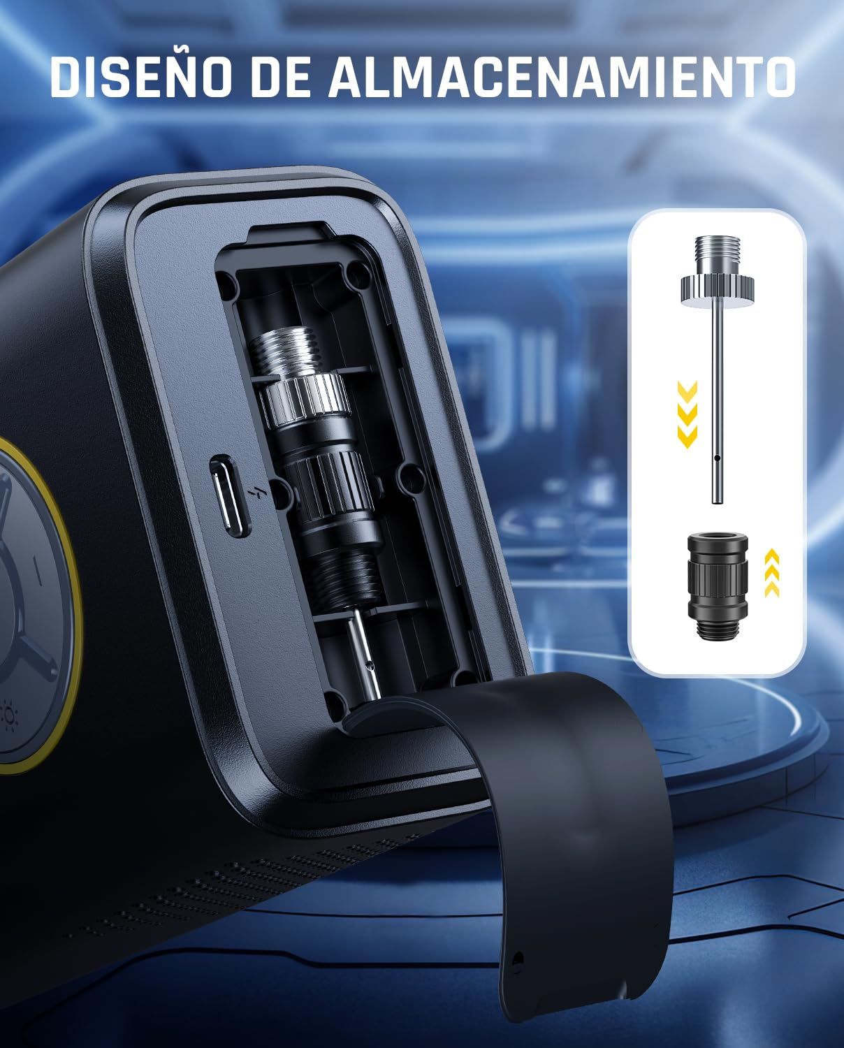 Fanttik X9 Pro Inflador de Neumáticos Portátil para Moto, Bomba Eléctrica de 27s de Inflado Rápido con Manómetro Digital para Neumáticos, Compresor de Aire de 150PSI para Coche Compacto, Bola