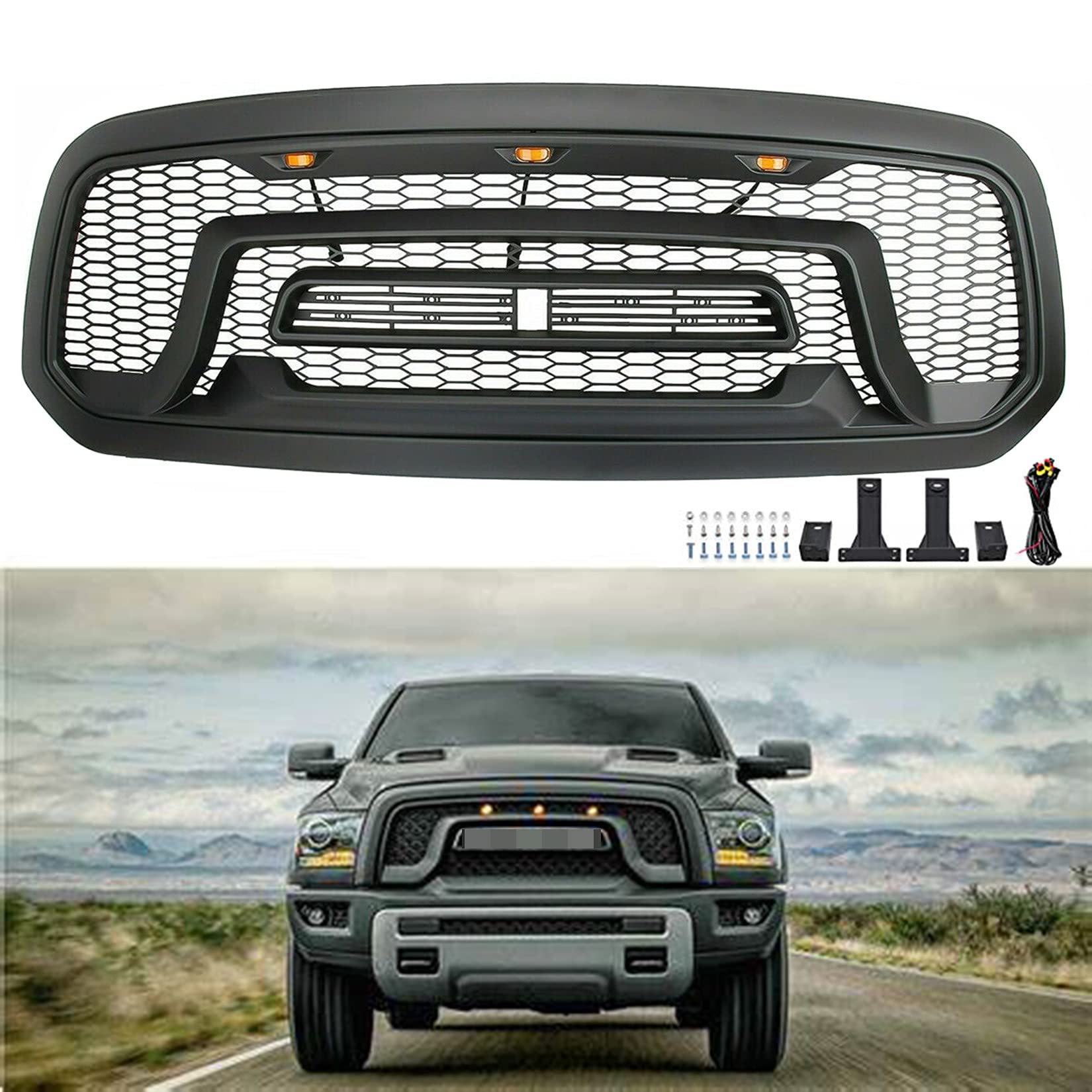 Buy WYJJ Front Grill Replacement for 20132018 Dodge RAM 1500 Raptor