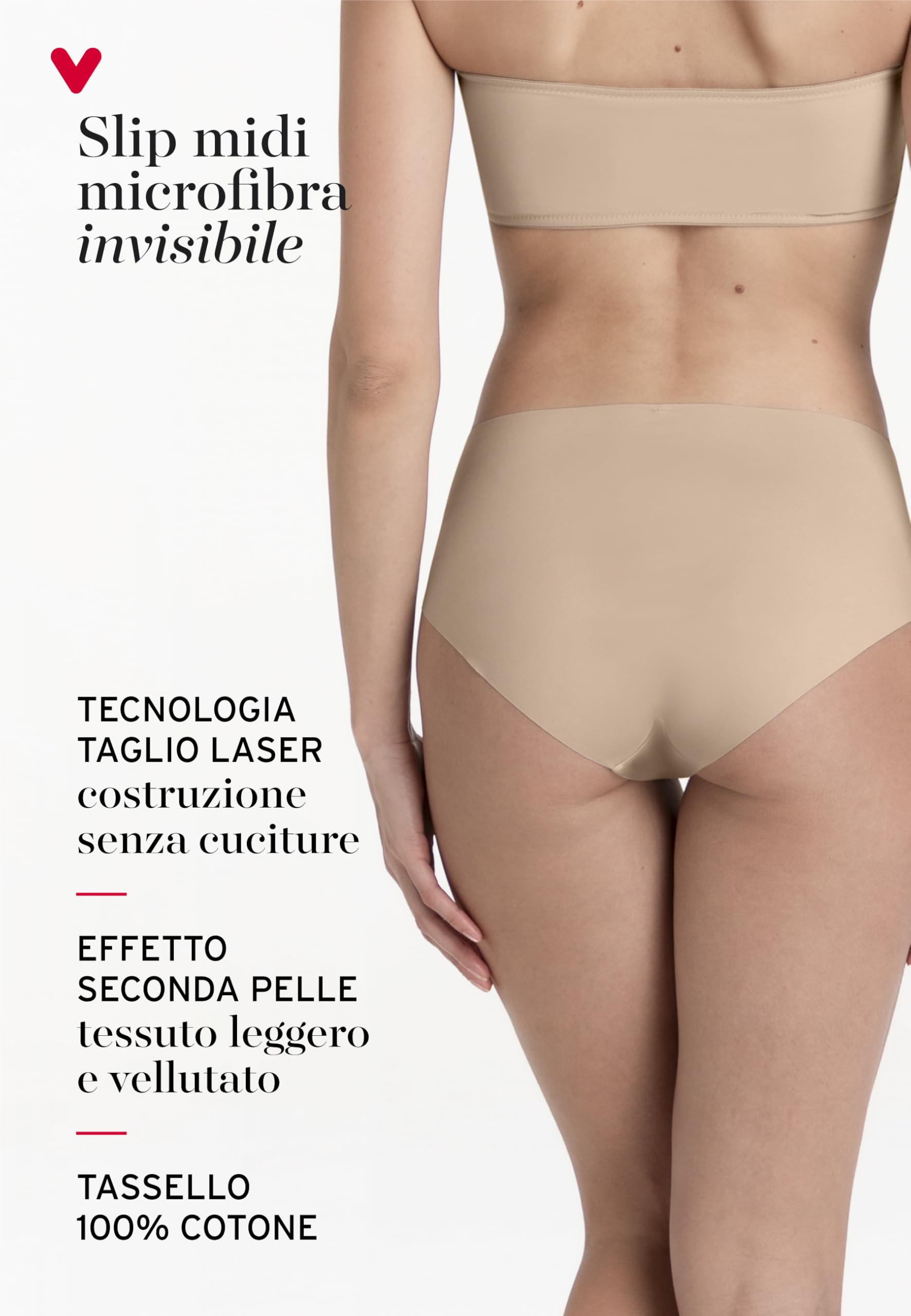 Lovable Slip Midi Pacco da 3 | Mutandine in Microfibra Taglio al Vivo | Laser Cut Invisibili sotto i Vestiti |Intimo Second Skin Micro Donna x3