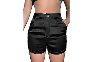 High Waisted Satin Shorts for Sophisticated Summer Style