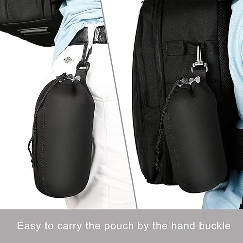 Vista 22 de Selens Juego de 4 fundas para lentes con funda protectora gruesa de neopreno para lente de cámara DSLR Sony Nikon Olympus Panasonic – Tamaño: bolsas