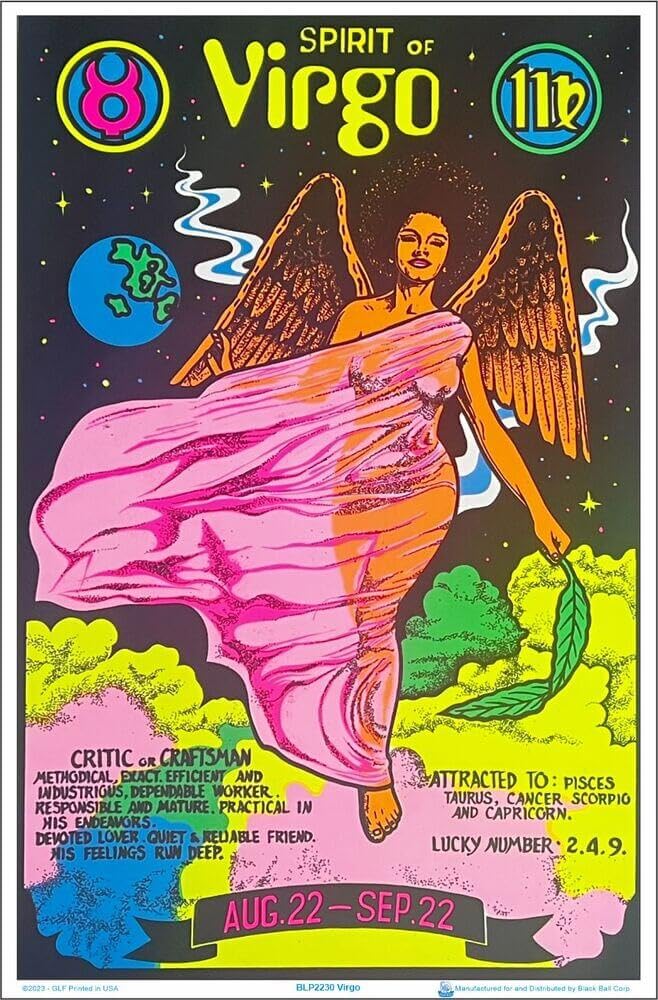 Amazon.com: Scorpio Posters Virgo Zodiac Sign - Flocked