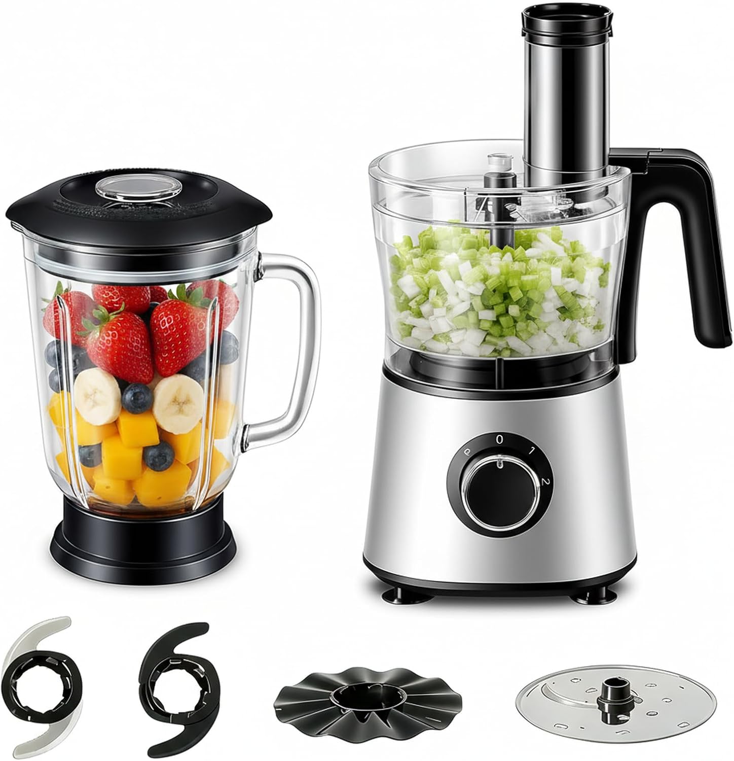 NEWBULIG Food Processor 2‑Cup