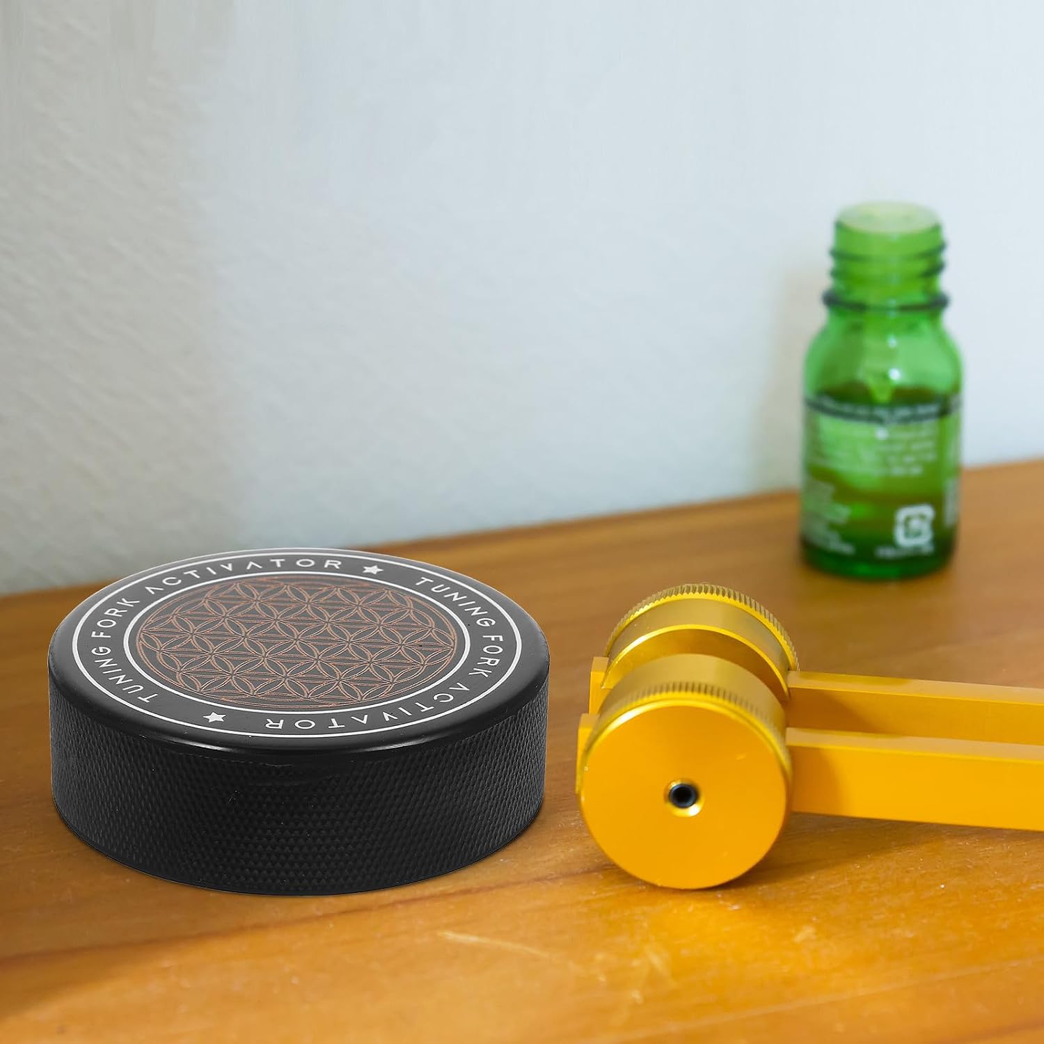 Rubber Tuning Fork Activator Music Tuning Accessories Minimal Noise Sustained Tone Fork Puck and Maintenance