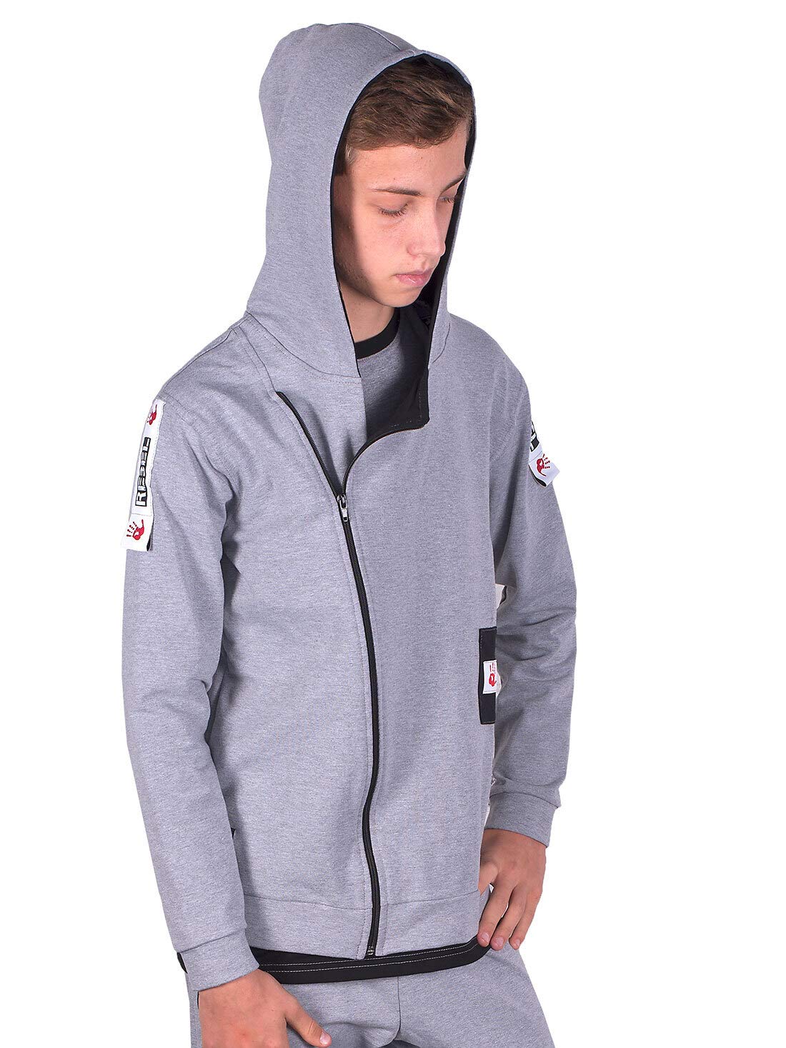 BEZLIT Jungen Kapuzenjacke mit Reißverschluss – Kinder Hoodie Sweatjacke Baumwolle, Zip Hoodie Freizeit Sport Jacke, Größen 104–164, Made in EU