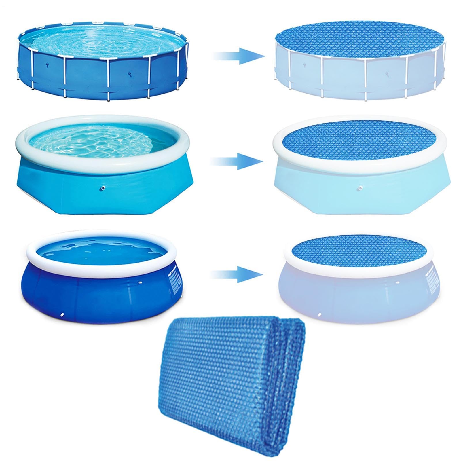 Cobertura Solar Para Piscina - Cubierta Solar De Burbujas Para Piscina | Cubierta Solar Para Piscina, De Piscina Solar De Corte Libre Para Reducción De Contaminación Evaporación Reducida