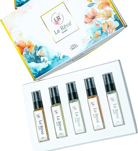 Le Rêve Scents Combo of 5 Unisex Perfume Sprays | Mini Eau de Parfum Set for Men and Women (Combo Set 11)
