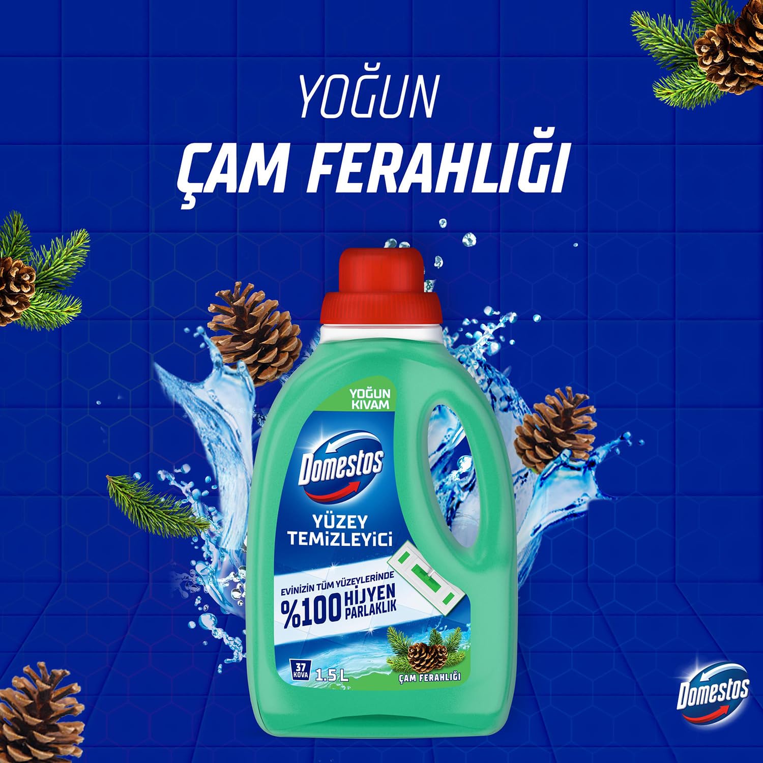 Domestos Yüzey Temizleyici Yoğun Kıvam Çam 1500 ml