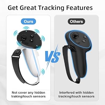 AMVR Facial Interface Face Pad Cover (Standard Version) and Controller straps Compatible with Meta/Oculus Quest 3S Accessories