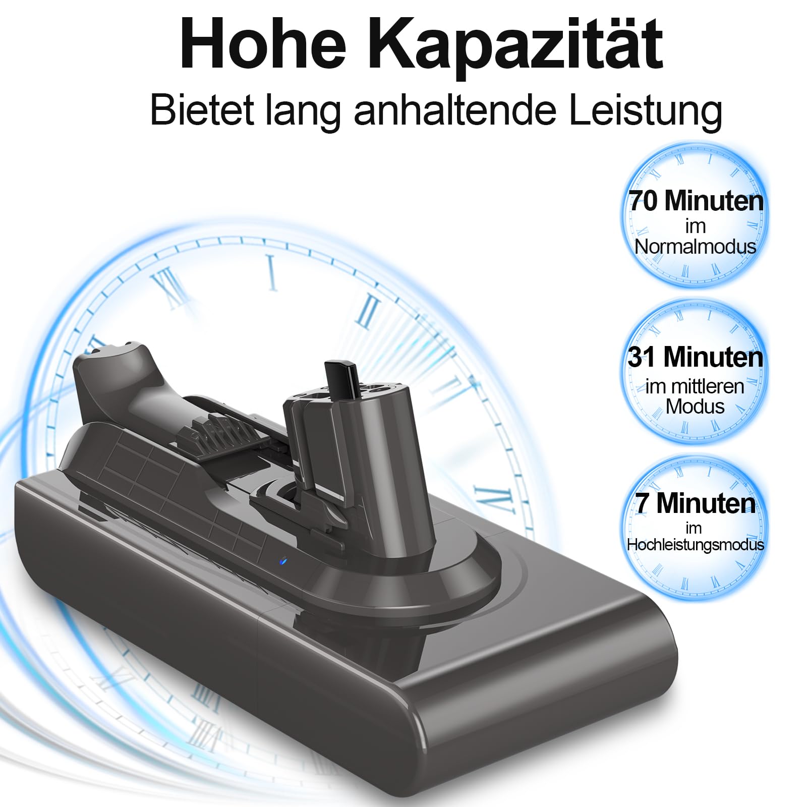 V11 - Batería de repuesto para Dyson 970425-01, SV22, V11 Torque Drive, Absolute (25,2 V, 3900 mAh, SV15)