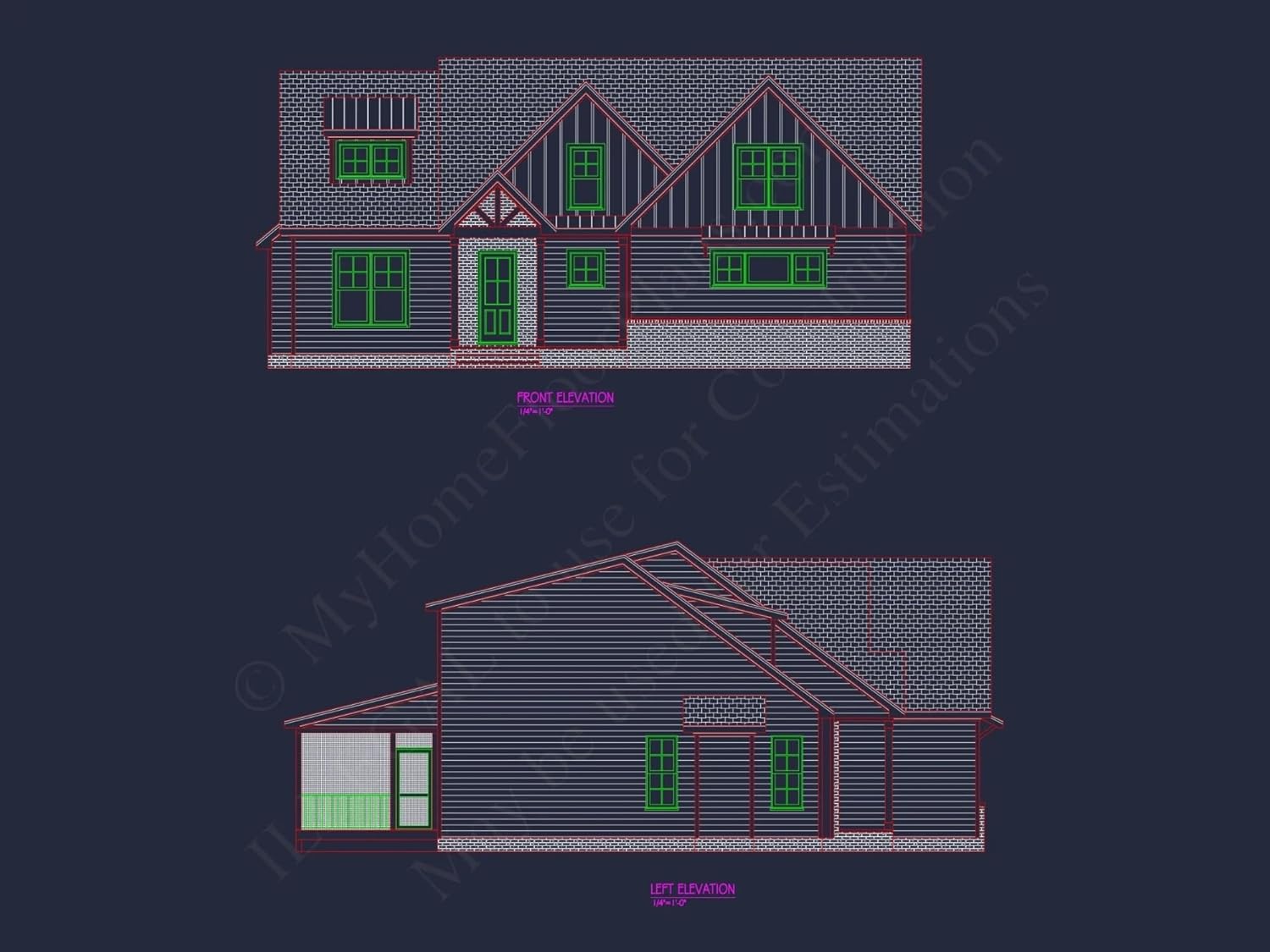 20-1659 HOUSE PLAN - Modern Farmhouse Plan with Spacious Floor Designs