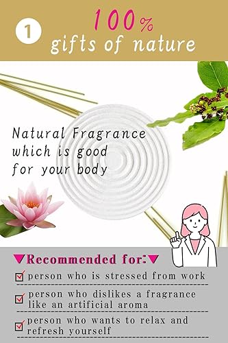 Miniatura 3 de ENSEN Fragancia 100% natural: incienso, sándalo, Rozan Byakudan de primera clase, fabricado en Japón [La fragancia de buenos templos japoneses],