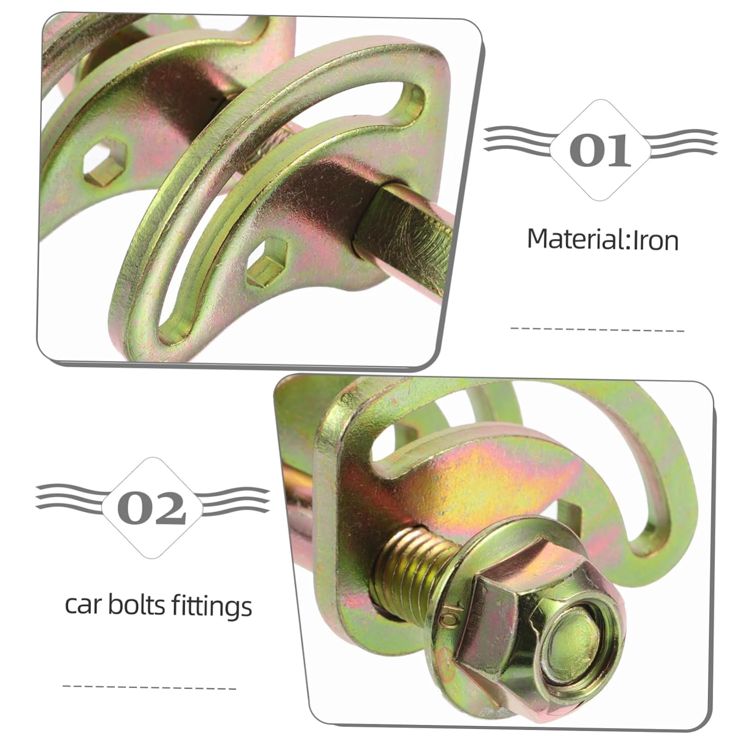 LIFKOME 2Pcs Upper Control Arm Bolts Metal Suspension Components for Improved Ride Quality Fit for Various Vehicle Models Enhanced Stability Comfort