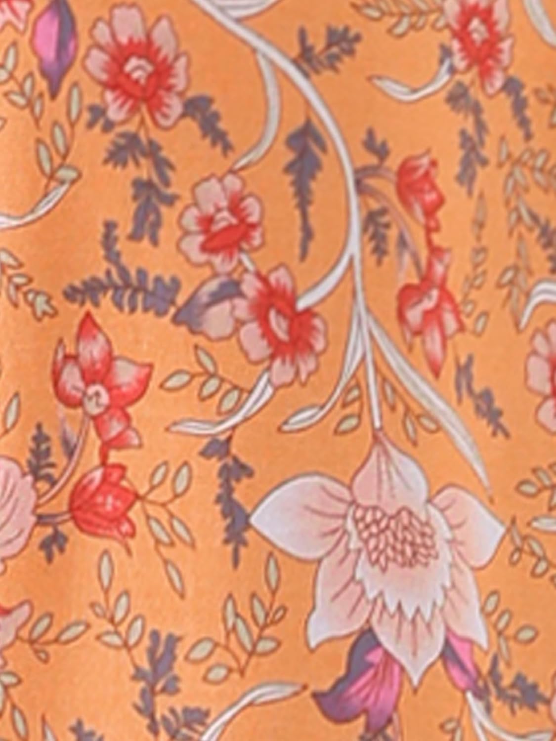 Agnes Orinda Plus Size Boho Tops for Women Floral Print V Neck Short Sleeve Summer Shirts Peplum Loose Blouses - Image 5