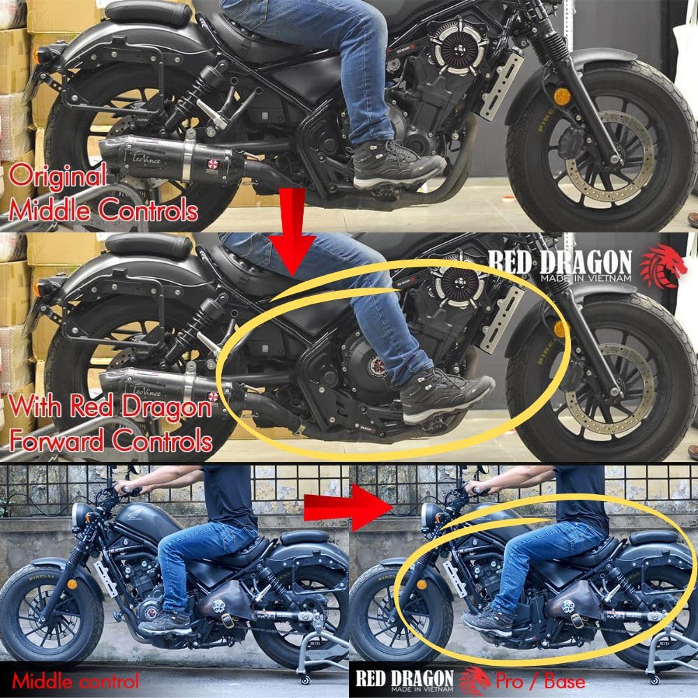 Amazon | Red Dragon ホンダレブル250用フォワードコントロールキット 