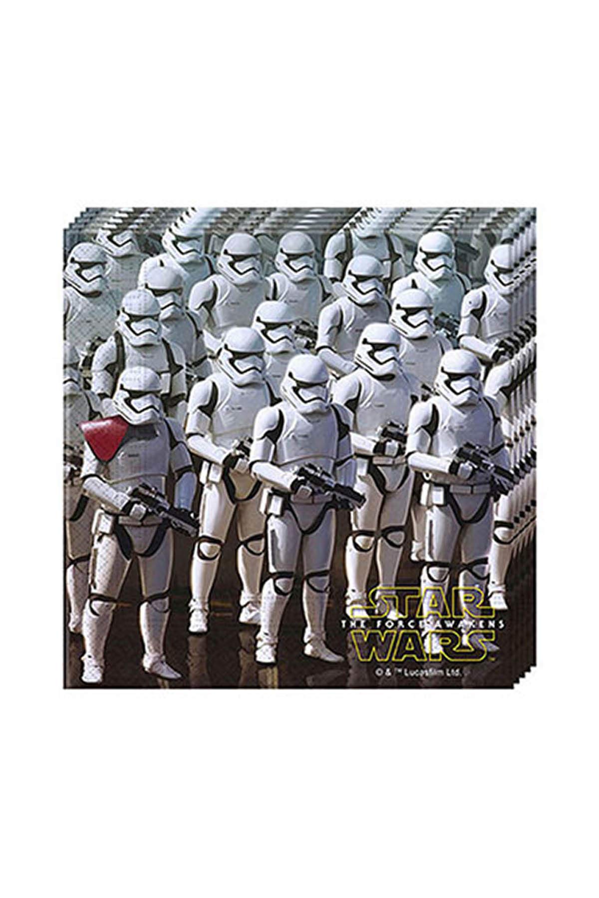 Unique Party 72194 - Star Wars 7 Paper Napkins, Pack of 20 , Multicolor