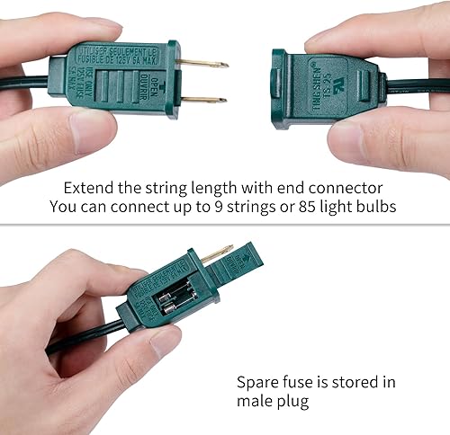 Miniatura 7 de Guirnalda de luces de burbujas, 2 unidades, 9 unidades, bombillas tradicionales de burbujas transparentes con purpurina plateada, luces de burbujas
