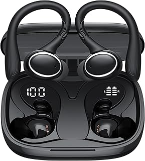 Wireless Earbuds Bluetooth 5.3 Earphones 50Hrs Playtime,Over-Ear Earphones with Earhook Sports Headphones IPX7 Waterproof ...