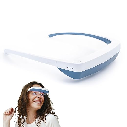 luminette 3 Light Therapy Glasses - Wearable Light Therapy Lamp - Natural Relief for Sleep Problems, Seasonal Mood Disorders & Jet lag - Portable Daylight Lamp - 300,000 Satisfied Users (Blue)