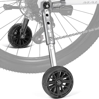 Stützräder für Kinderfahrräder mit Schaltung, breite Räder, geeignet für 16–22 Zoll (Schwarz, 16 Zoll-22 Zoll)