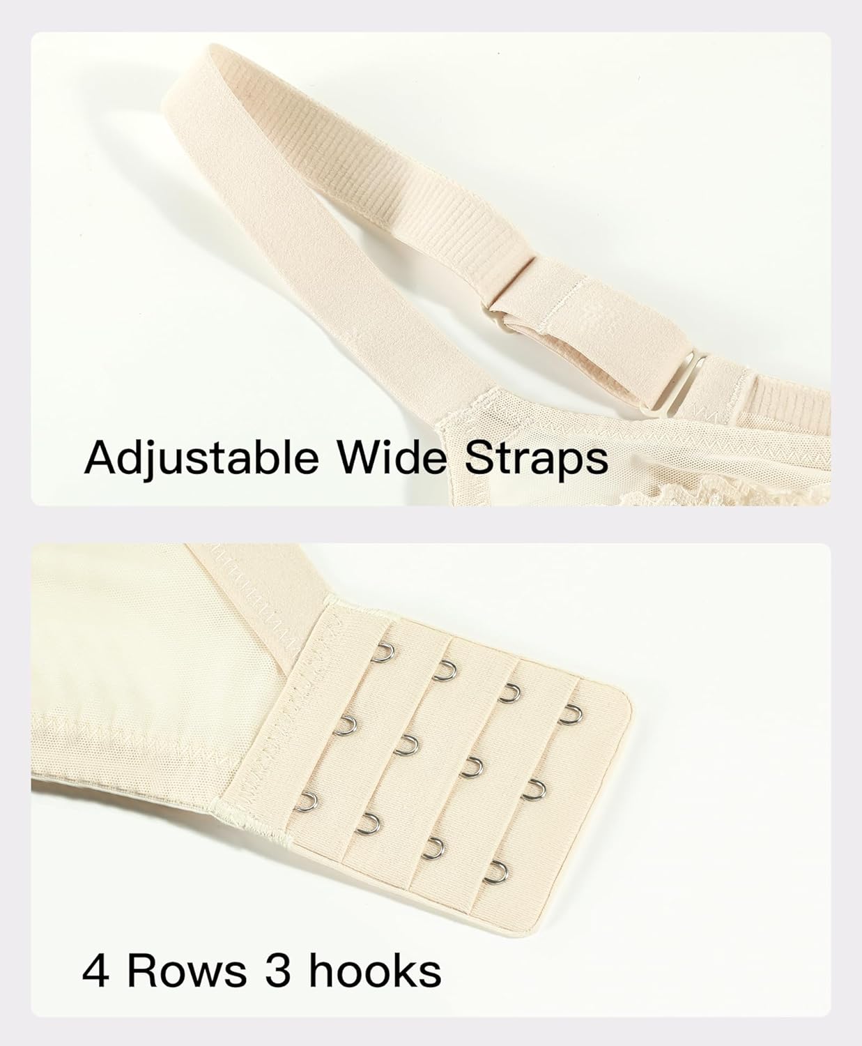 Minimizer Bras for Women Lace Unlined Underwire Full Coverage Breathable Comfortable Everyday Bra 34C-40F - Image 6