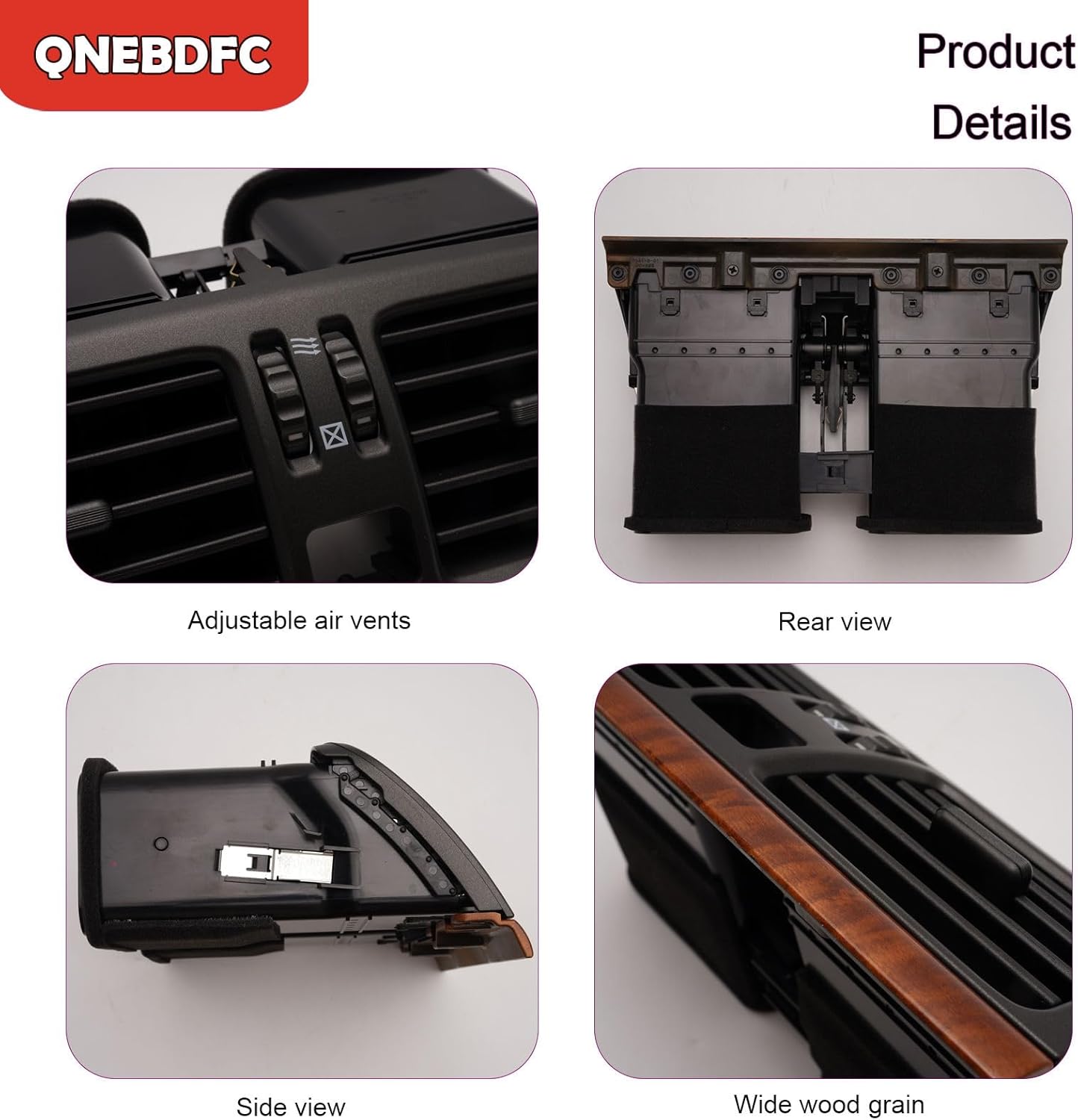 Car Center Dash Air Vent Conditioner Outlet For Lexus LS 400 1997 to 2000, A/C Vent OEM 9-74126-93022 Original Replacement Part