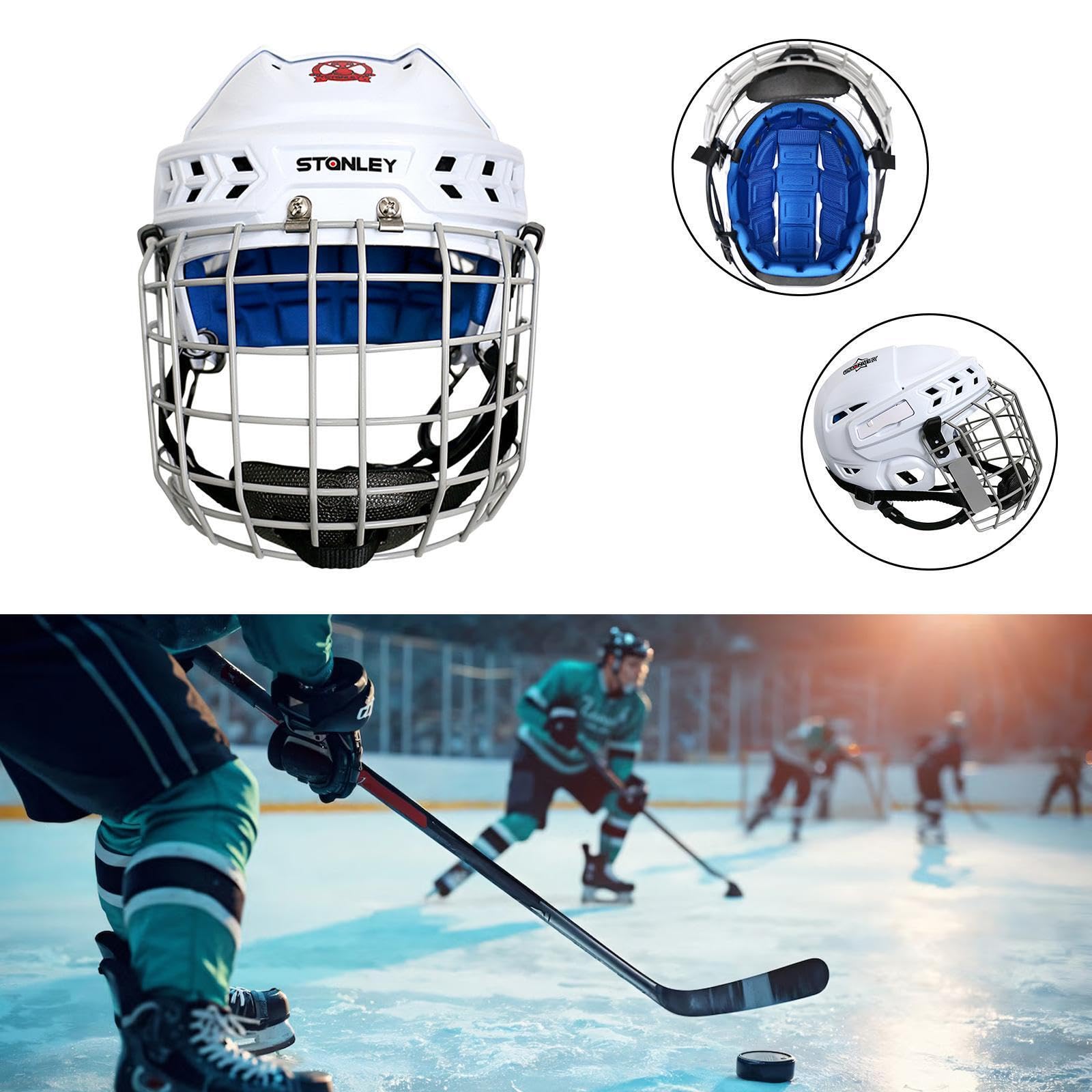 Attrezzatura per hockey su ghiaccio, materiali di sicurezza per pattinaggio a rotelle e casco antiurto per garantire una pratica sportiva confortevole, casco per pattini