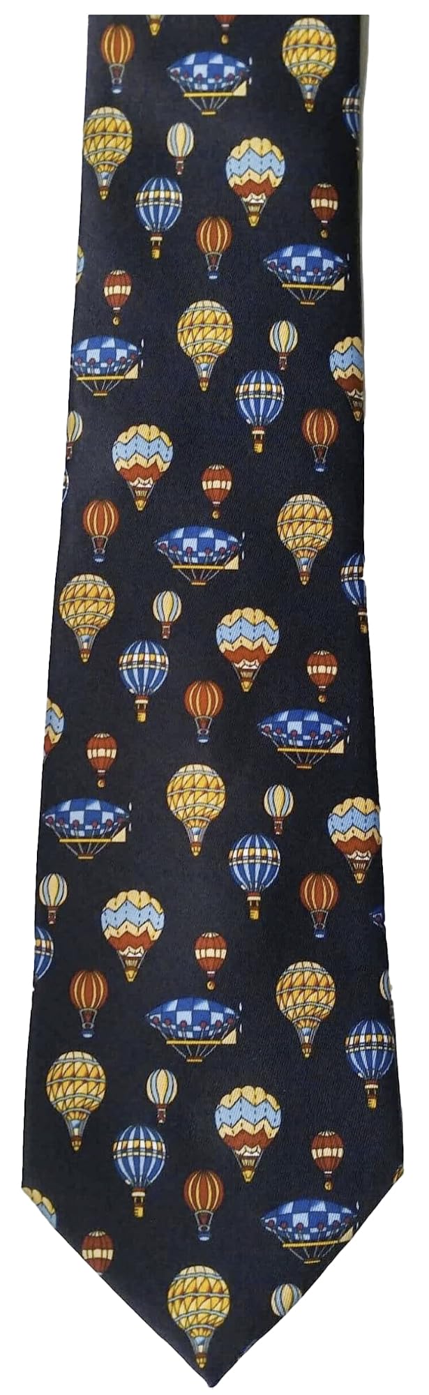 Hot Air Balloons repeating 100% Polyester Classic Tie