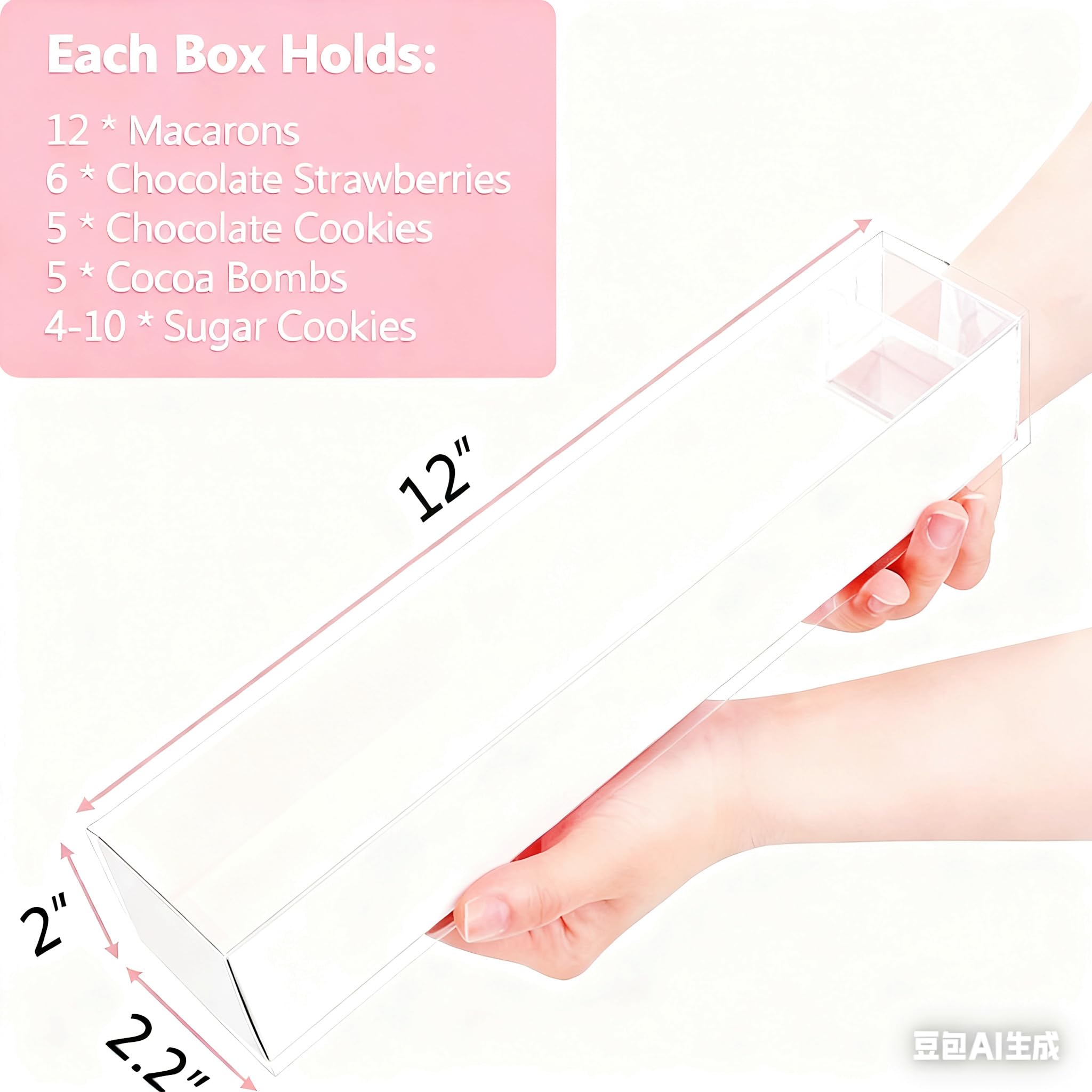 Chocolate Strawberry Boxes - 50 Pack -2 Chocolate Strawberry Boxes - 50 Pack -2
