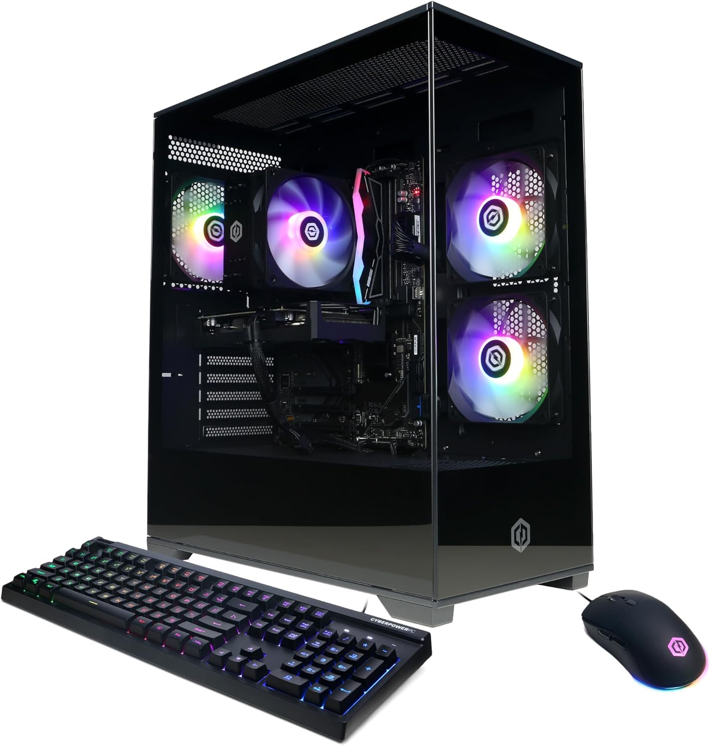 CyberPowerPC Gamer Supreme Gaming PC, AMD Ryzen 5 8400F 4.2GHz, GeForce RTX 5060 Ti 8GB, 16GB DDR5, 1TB PCIe 4.0 SSD, WiFi Ready & Windows 11 Home (GMAI6100A)