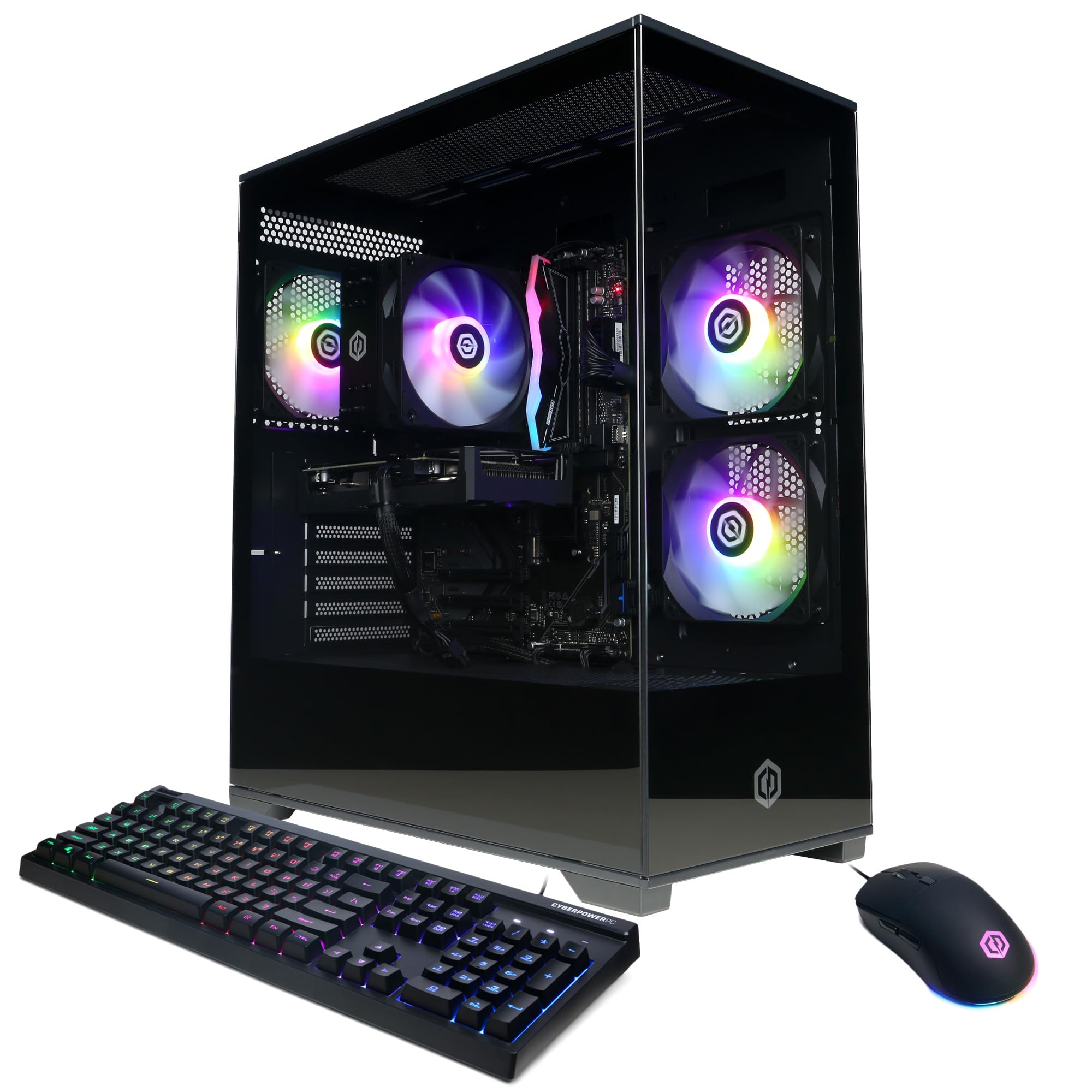 CyberpowerPC Gamer Master Gaming PC AMD Ryzen 5 8400F 4.2GHz, GeForce RTX 5060 Ti 8GB, 16GB DDR5, 1TB PCIe 4.0 SSD, WiFi Ready & Windows 11 Home (GMAI6100A2)
