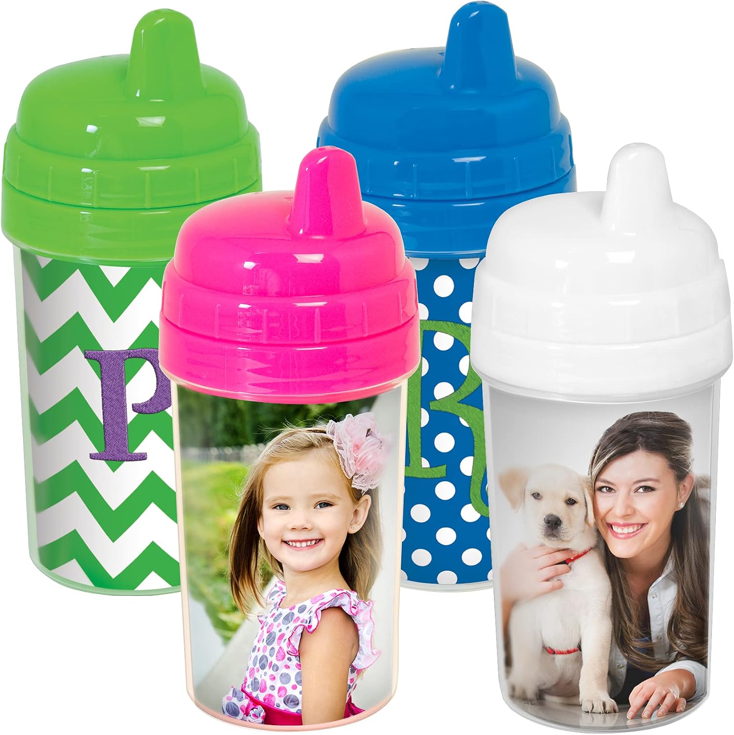 Thermo-Temp 10 oz. Personalized Toddler Sippy Cup in White - Case of 24