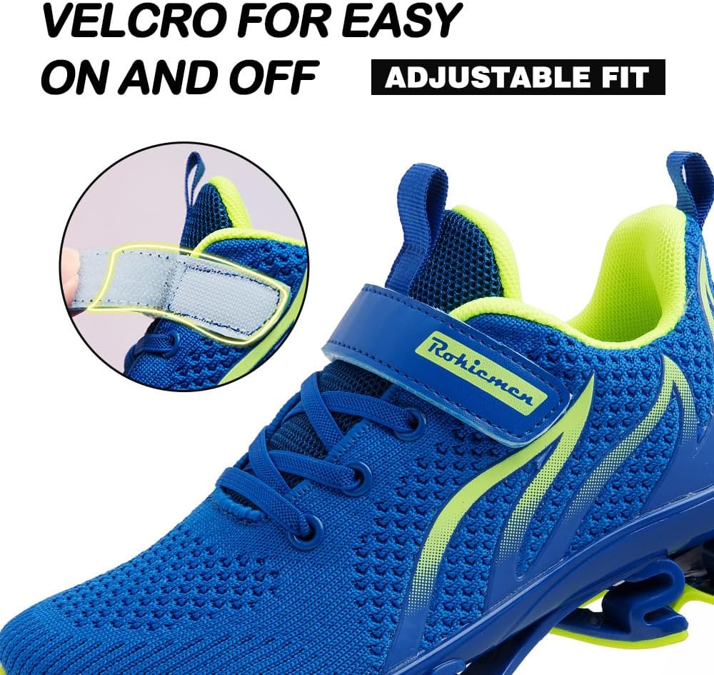 Boys Sneakers Kids Running Shoes Breathable Sports Shoes Outdoor Tennis Shoes Youth Athletic Casual Shoes Walking Shoes